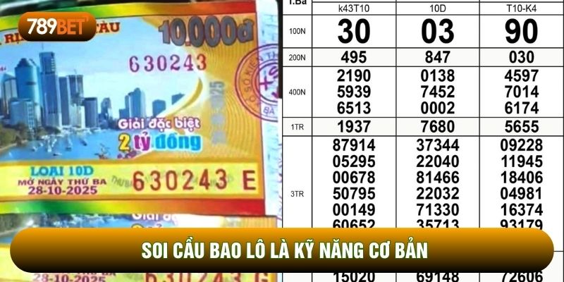 Soi cầu bao lô là kỹ năng cơ bản
